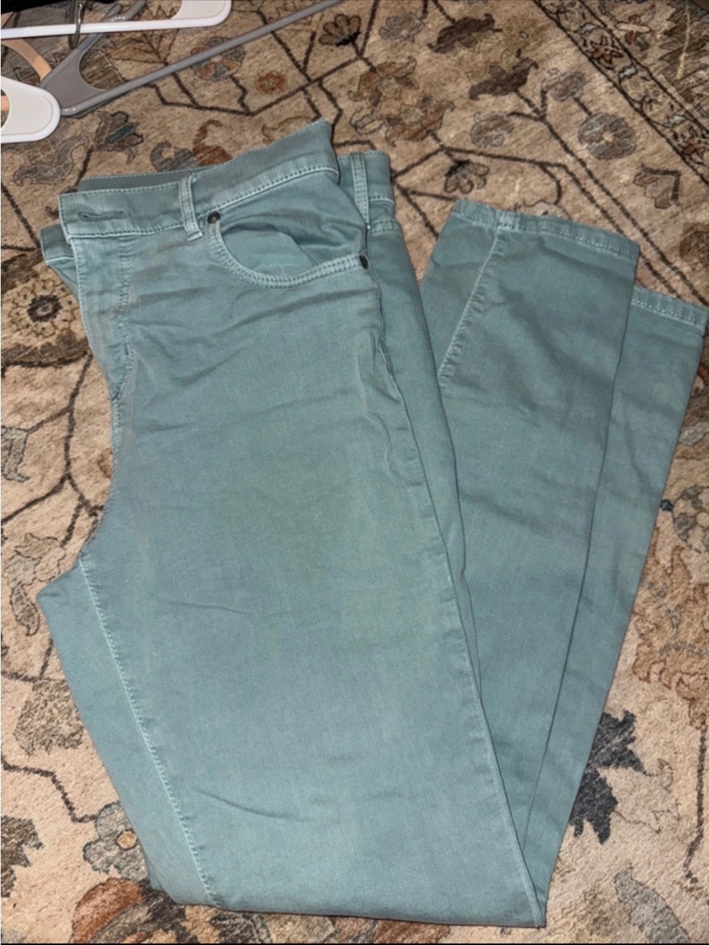 LOFT Straight Leg Jeans in Sage Green